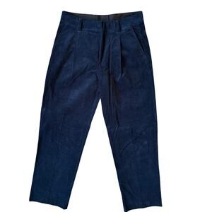 Wood Wood Corduroy Trousers Size 32 Navy Blue Men’s Pants Casual Retro